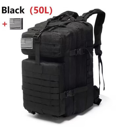 Camouflage Tactical Backpack Black 50LGMS XN169892Suitcases and Backpacks