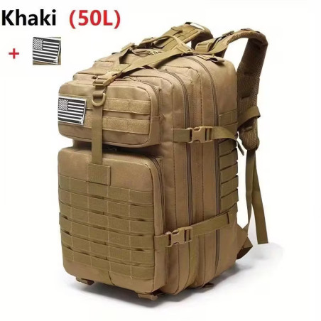 Camouflage Tactical Backpack Khaki 50L