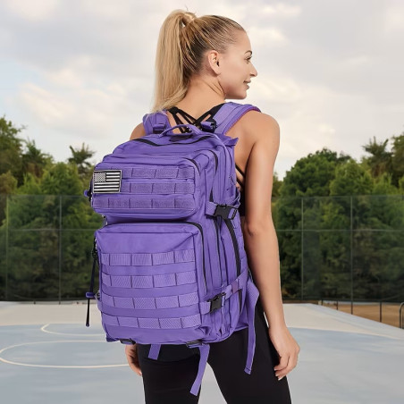 45L Outdoor Tactical Hiking Backpack PurpleGMS7014247Suitcases and Backpacks
