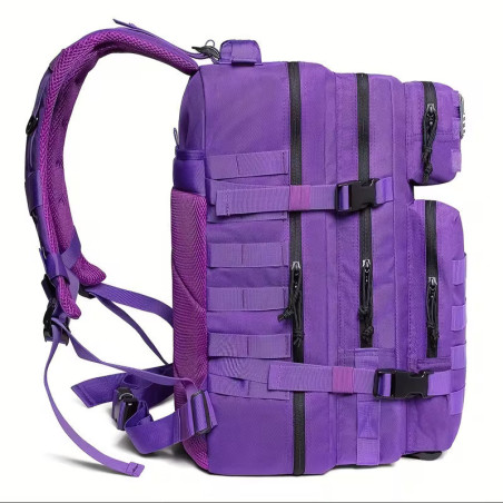 45L Outdoor Tactical Hiking Backpack Purple