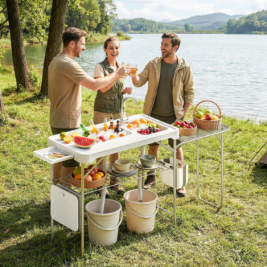 Portable Folding Fish Cleaning Table Camping kitchen GMS Shop