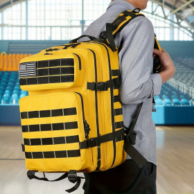 Mochila Táctica de Senderismo al Aire Libre 45L Amarillo