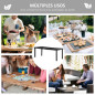 Rectangular Garden Table for 8 People, 190cm with chairs Rectangular Garden Table for 8 People, 190cm with chairs