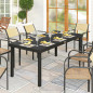 Rectangular Garden Table for 8 People, 190cm with chairs Rectangular Garden Table for 8 People, 190cm with chairs