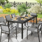 Rectangular Garden Table for 8 People, 190cm with chairs Rectangular Garden Table for 8 People, 190cm with chairs