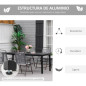 Rectangular Garden Table for 8 People, 190cm with chairs Rectangular Garden Table for 8 People, 190cm with chairs