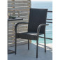 Stackable Chair Natural and BLACK Stackable Chair Natural and BLACK