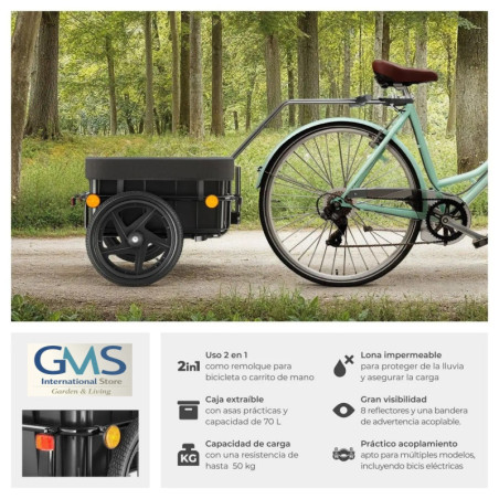 🚲 Remolque de bicicleta Camping y aire libre GMS Store