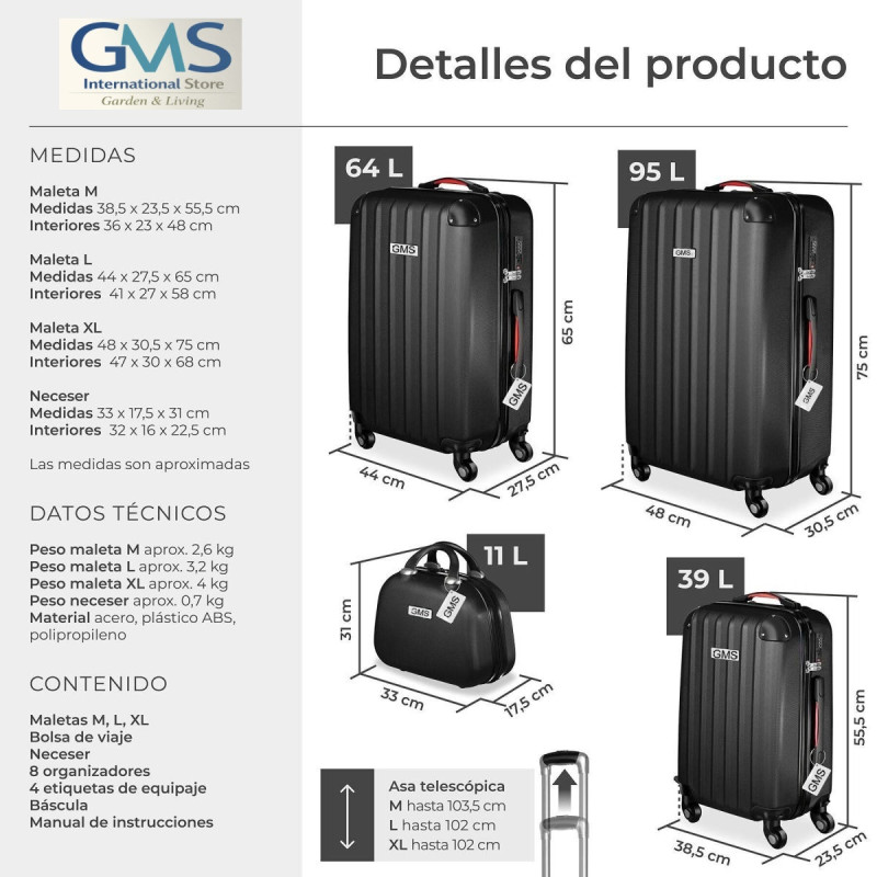 Hard‑Shell Luggage Set – 6 Colours Hard‑Shell Luggage Set – 6 Colours