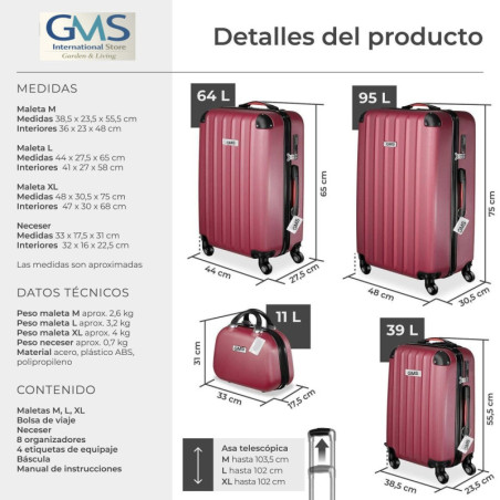 Hard‑Shell Luggage Set – 6 Colours