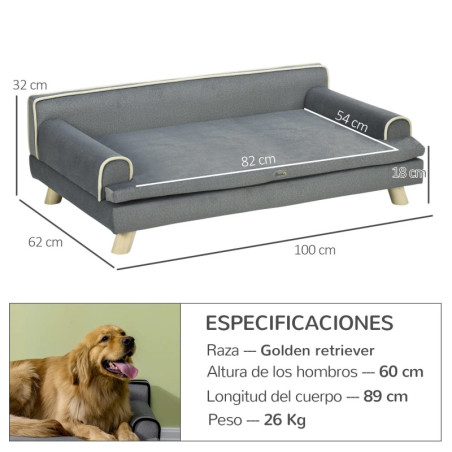 PawHut Sofa for Medium & Large Dogs