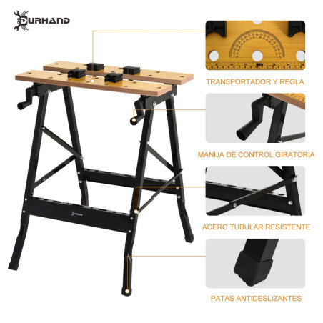 Folding Workbench – Multi Purpose Portable Work Table Home GMS