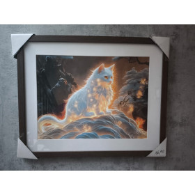 Cute Cat and Pine 2D photo framesGato PhotoPicture Frame