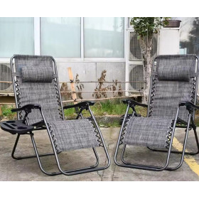 Pack of 2 Folding Outdoor Sun Loungers/Chairs.