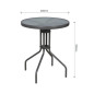Round Garden Table 60x72 cm Round Garden Table 60x72 cm