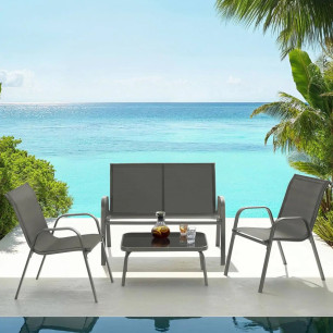 NORA Garden Set Anthracite Garden Furniture Sets GMS Shop