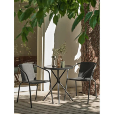 Mesa de balcón Ø60 negro Home GMS Shop