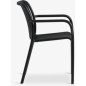 Silla apilable Negro