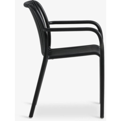 Silla apilable Negro Inicio GMS Shop