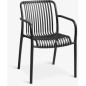 Silla apilable Negro