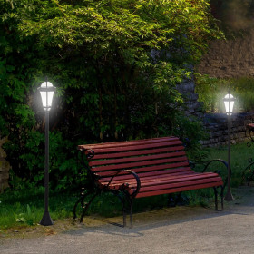 2 Solar Garden Lights with 6000K White LED Home GMS Shop